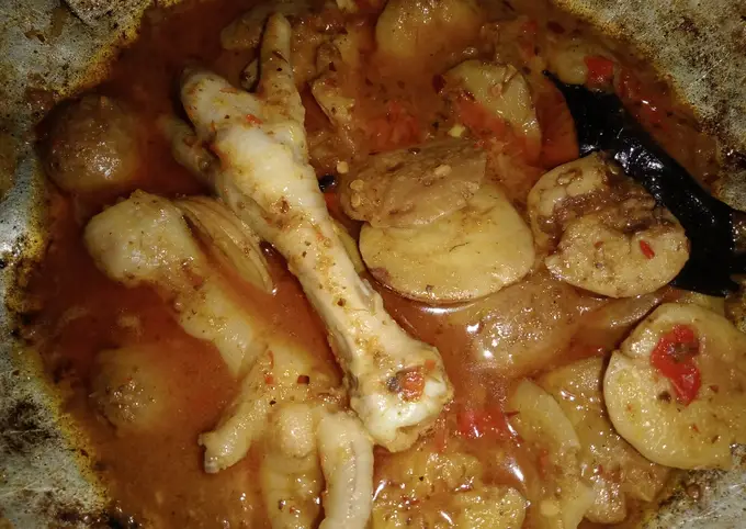 Jengkol bumbu rendang